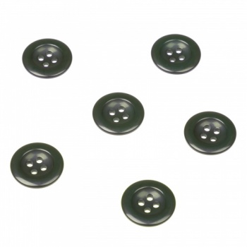 Pack of 6 Dark Green Trouser Brace Buttons