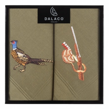 Pheasant and Gun Handkerchiefs