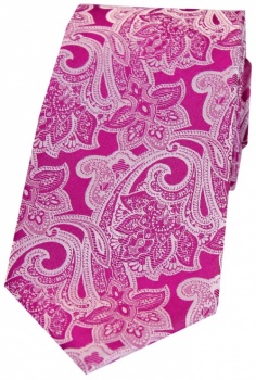 Pink Floral Tie