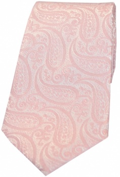 Pink Paisley Silk Tie