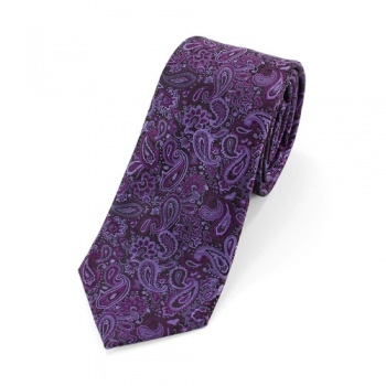 Purple Paisley Tie