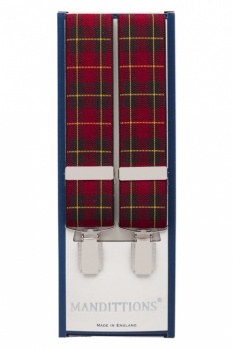 Red Tartan Trouser Braces