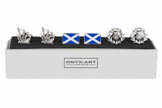 Gift Set of Scottish Themed Cufflinks