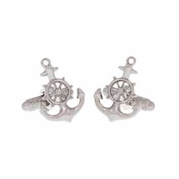 Anchor With Wheel Cufflinks