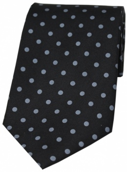 Silk Black Polka Dot Tie