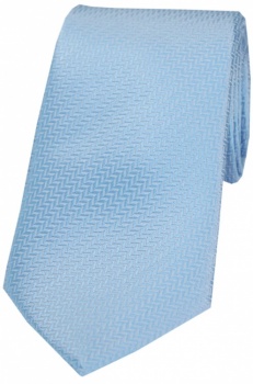 Sky Blue Herringbone Tie