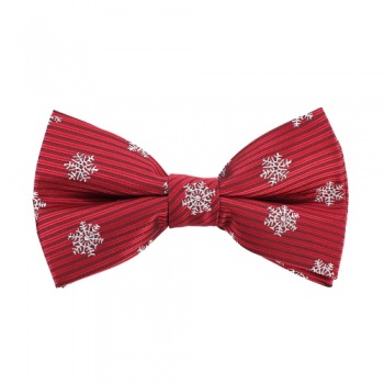Snowflake Bow Tie Red
