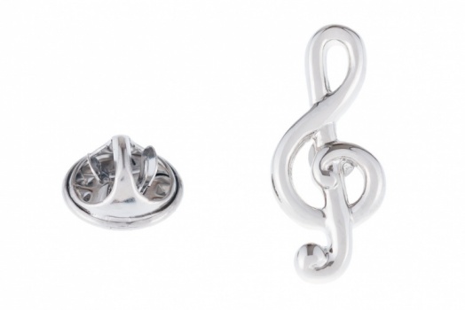 Treble Clef Lapel Pin