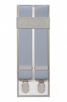 Y Clip Braces Grey