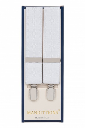 White Formal Dresswear Braces