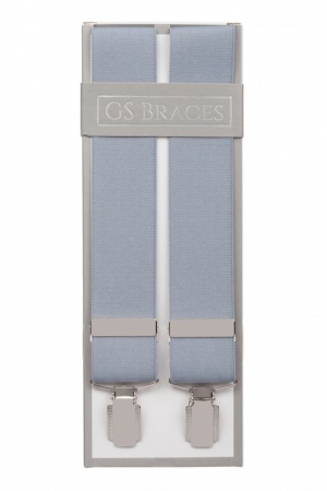 Y Clip Braces Grey